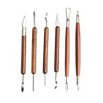 6-Piece Pottery & Clay Sculpting Tool Set