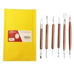 6-Piece Pottery & Clay Sculpting Tool Set