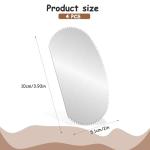 Stainless Steel Clay Scraper Tool Set - 4 Pcs