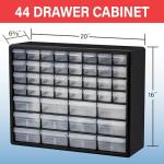 44-Drawer Plastic Storage Cabinet for Organizing