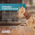 8" Articulated Wooden Horse Manikin for Drawing