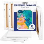 11" x 14" Stretched Canvas 8-Pack for Art