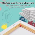 14 Packs of Primed Stretched Canvas - Multi Sizes