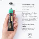 ARTEZA 24-Color Acrylic Paint Set, Rich Pigments