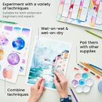 ARTEZA Non-Toxic Watercolor Paint Set - 12 Colors