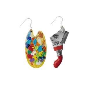 Unique Paint Tube Earrings for Artists and Teachers