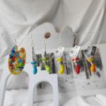 Unique Paint Tube Earrings for Artists and Teachers
