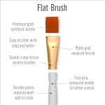 FolkArt Nylon Brush Set - 3 Pieces Brown