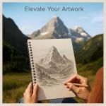 Large Hardcover Sketchbook with Thick Paper