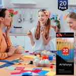 20-Piece Acrylic Paint Brush Set for Artists