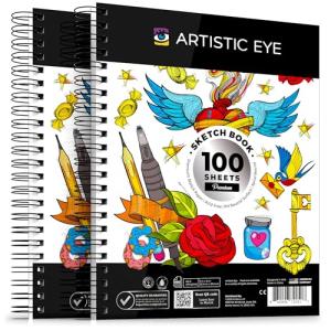 Artistic Eye Spiral Bound Sketch Book Set of 2