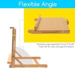 MEEDEN Adjustable Beech Wood Drawing Board Easel