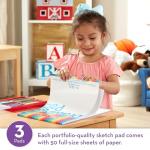 Melissa & Doug 3-Pack Kids' Sketch Pads