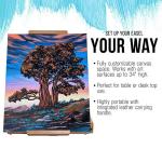 Large Adjustable Wooden Desktop Easel with Storage