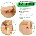 Large Adjustable Wooden Desktop Easel with Storage