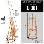 Extra Large Adjustable Wood H-Frame Easel
