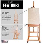 Extra Large Adjustable Wood H-Frame Easel
