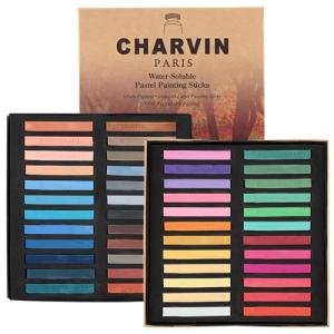 Charvin Artist Colored Chalk Pastels Set of 48