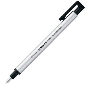 Tombow Mono Zero Round Eraser Holder - Silver
