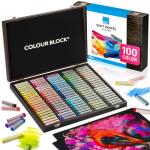 Vibrant 100-Color Square Soft Pastels Set