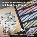 Vibrant 100-Color Square Soft Pastels Set