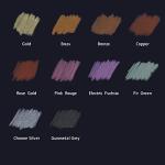 Mont Marte 10-Color Metallic Soft Pastels Set