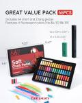 Fantastory Soft Chalk Pastels Set with Fluorescent Colors