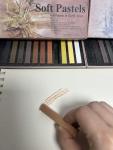 12-Pack Earth Tone Soft Pastels Set