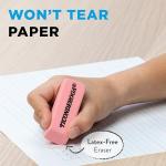 Ticonderoga Pink Wedge Erasers, Set of 3