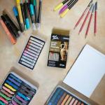 Mont Marte 10-Color Metallic Soft Pastels Set