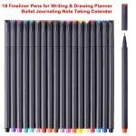iBayam 18-Color Fine Point Planner Pens