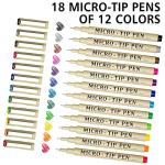 Shuttle Art 18-Pack Waterproof Micro-line Pens