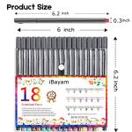 iBayam 18-Color Fine Point Planner Pens