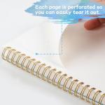 Phinus 30-Sheet Watercolor Sketchbook, Spiral Bound