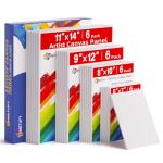 Simetufy 24 Pack Assorted Canvas Boards for Painting