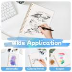 Phinus 30-Sheet Watercolor Sketchbook, Spiral Bound