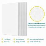 12-Pack 9x12 Cotton Canvas Boards for Painting