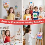 48 Pack Small Canvas Boards for Kids Painting