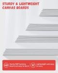Simetufy 24 Pack Assorted Canvas Boards for Painting