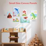 48 Pack Small Canvas Boards for Kids Painting