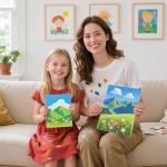 48 Pack Small Canvas Boards for Kids Painting