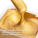 HIMI Metallic Gouache Paint Set, 18 Colors