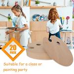 ZOEYES 20 Oval Oil Painting Palettes with Thumb Hole