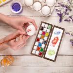 Portable Wooden Watercolor Palette with 24 Grids