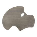 New Wave Handheld Wooden Artist Palette - Grey