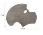 New Wave Handheld Wooden Artist Palette - Grey