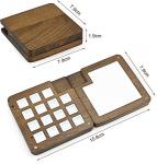 Mini Wooden Travel Paint Palette with Magnetic Lid