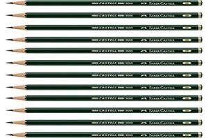 Faber-Castell 9000 2B Graphite Drawing Pencils - 12 Pack