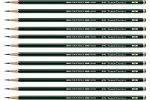 Faber-Castell 9000 2B Graphite Drawing Pencils - 12 Pack