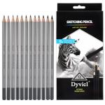 Professional Sketching Pencil Set - 12 Pieces